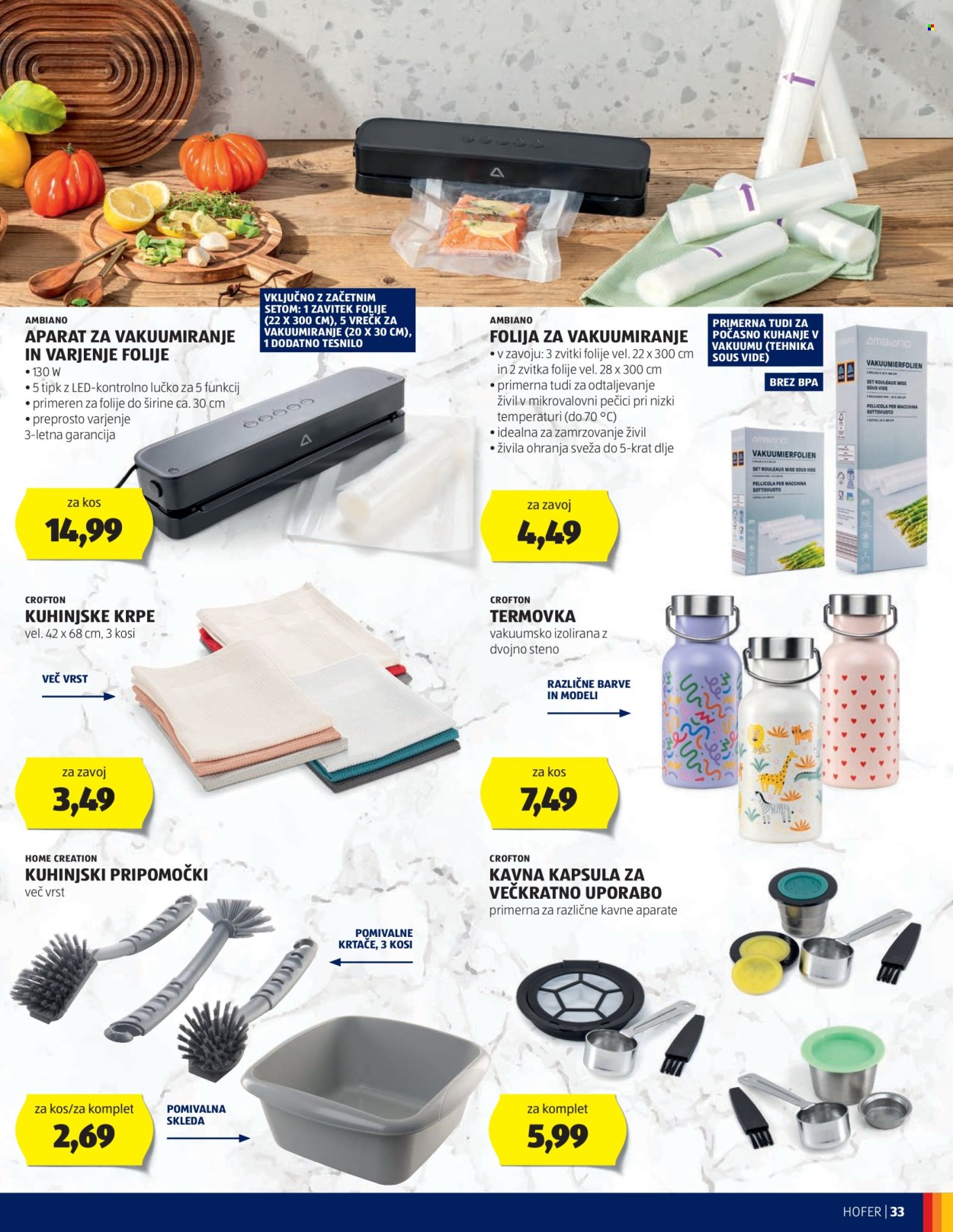 Hofer katalog - 26.9.2024 - 5.10.2024. Stran 33
