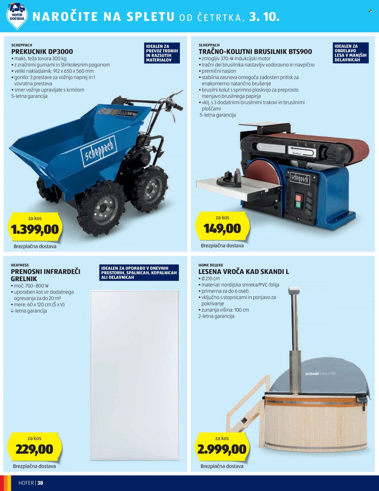 Hofer katalog - 26.9.2024 - 5.10.2024. Stran 38