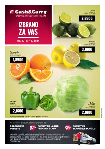 Mercator Cash & Carry katalog - 30.9.2024 - 5.10.2024.
