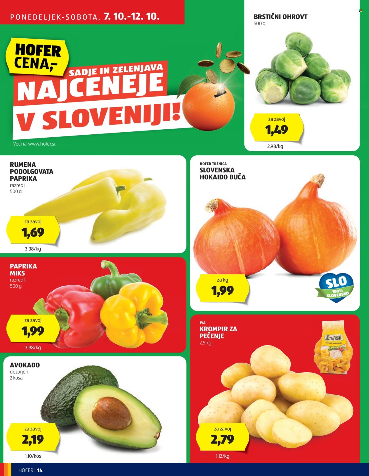 Hofer katalog - 3.10.2024 - 12.10.2024. Stran 14
