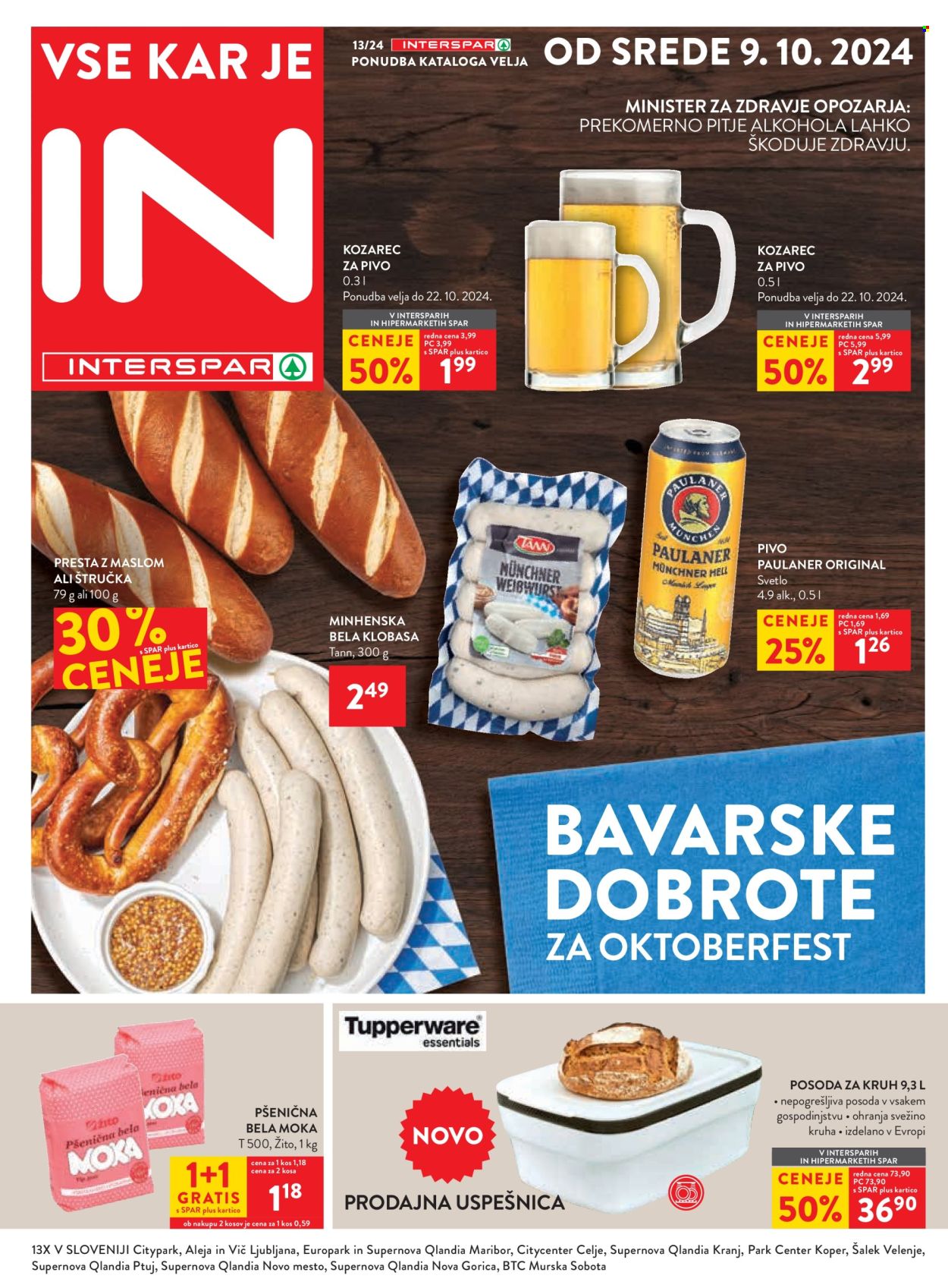 INTERSPAR katalog - 9.10.2024 - 22.10.2024. Stran 1