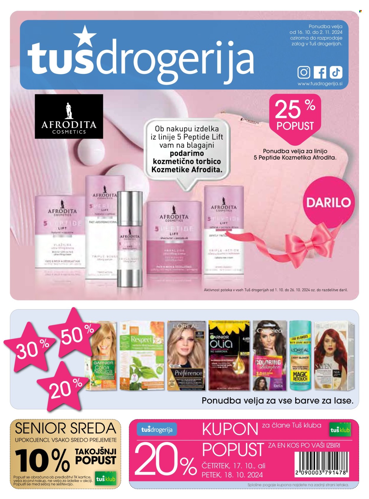 Tuš Drogeria katalog - 16.10.2024 - 2.11.2024. Stran 1