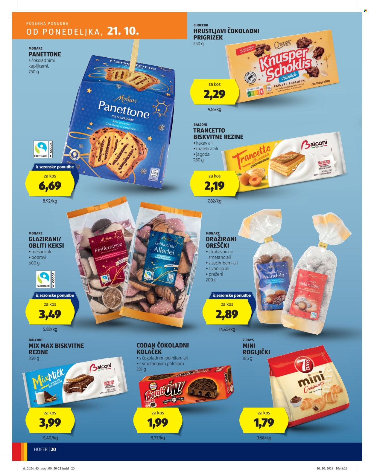 Hofer katalog - 17.10.2024 - 26.10.2024. Stran 20