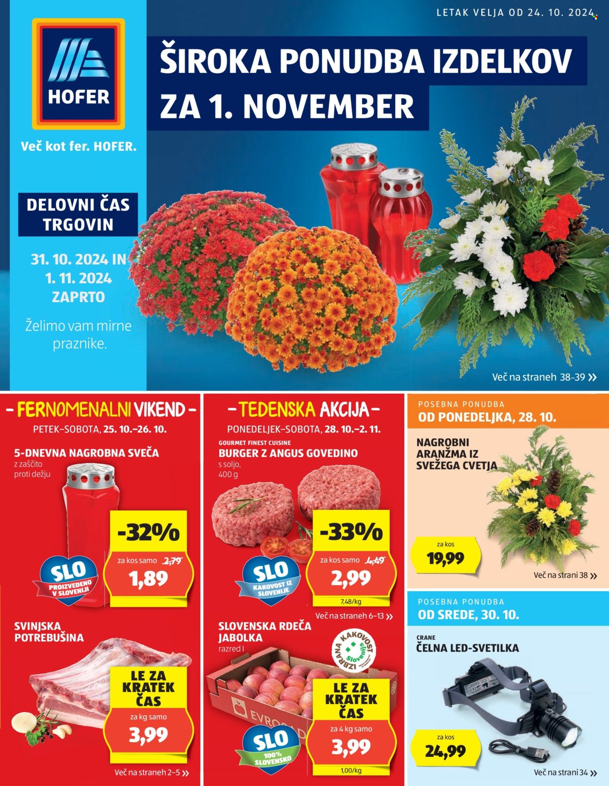 Hofer katalog - 24.10.2024 - 2.11.2024. Stran 1
