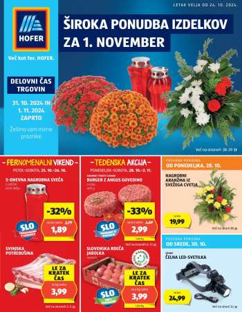 Hofer katalog - 24.10.2024 - 2.11.2024.