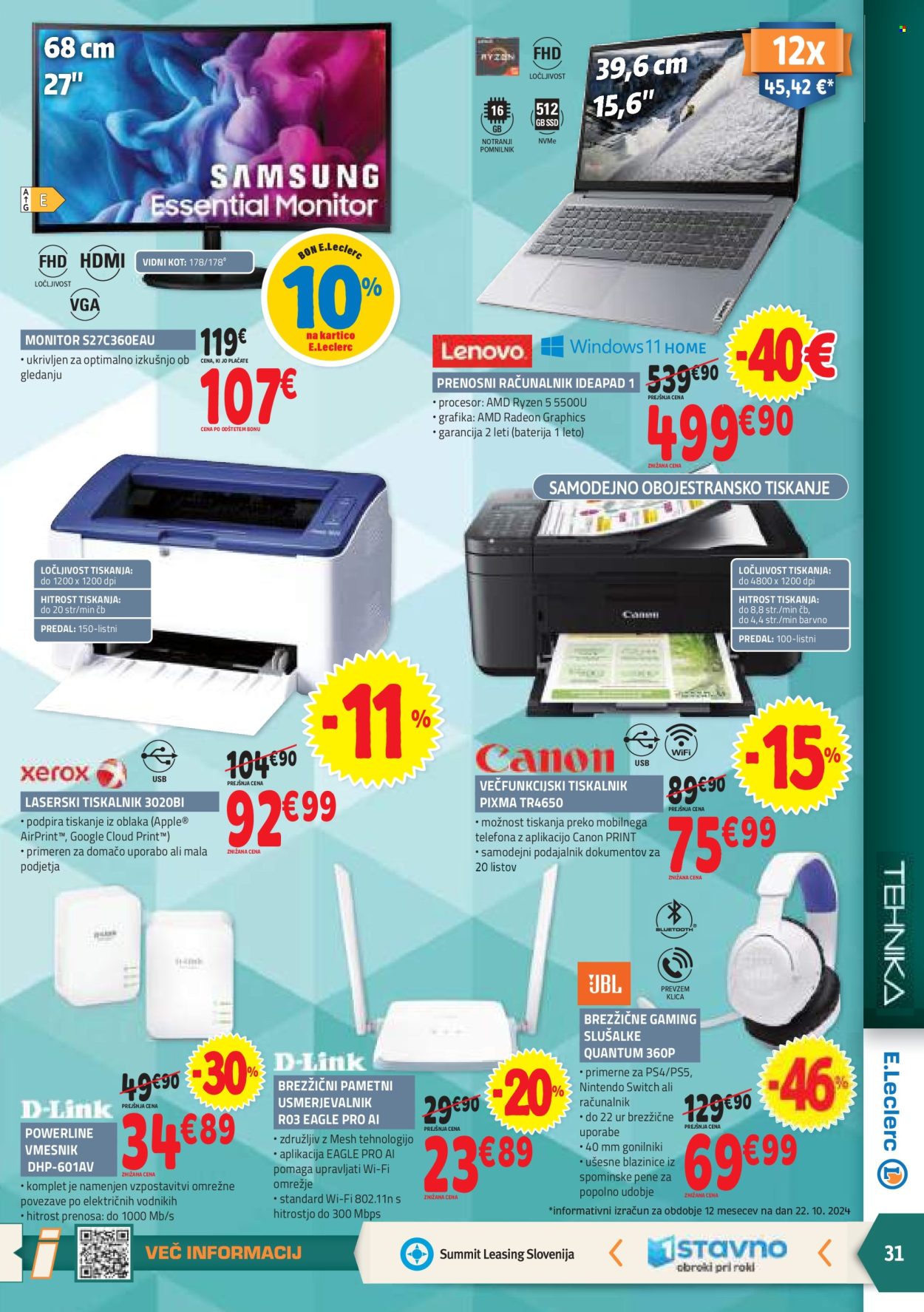 E.Leclerc katalog - 6.11.2024 - 16.11.2024. Stran 31