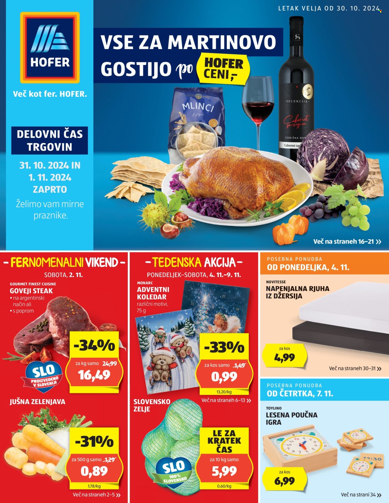 Hofer katalog - 30.10.2024 - 9.11.2024. Stran 1