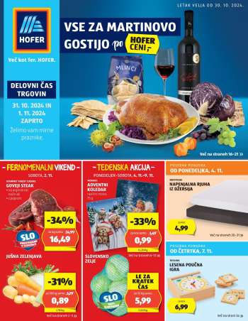Hofer katalog - 30.10.2024 - 9.11.2024.