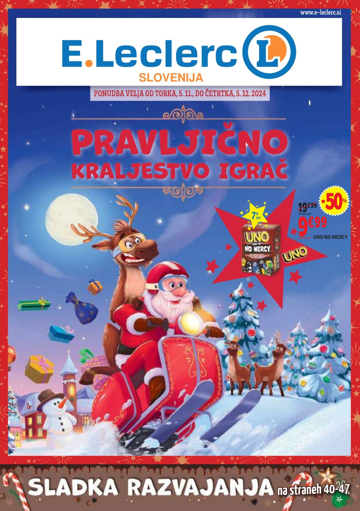 E.Leclerc katalog - 5.11.2024 - 5.12.2024. Stran 1