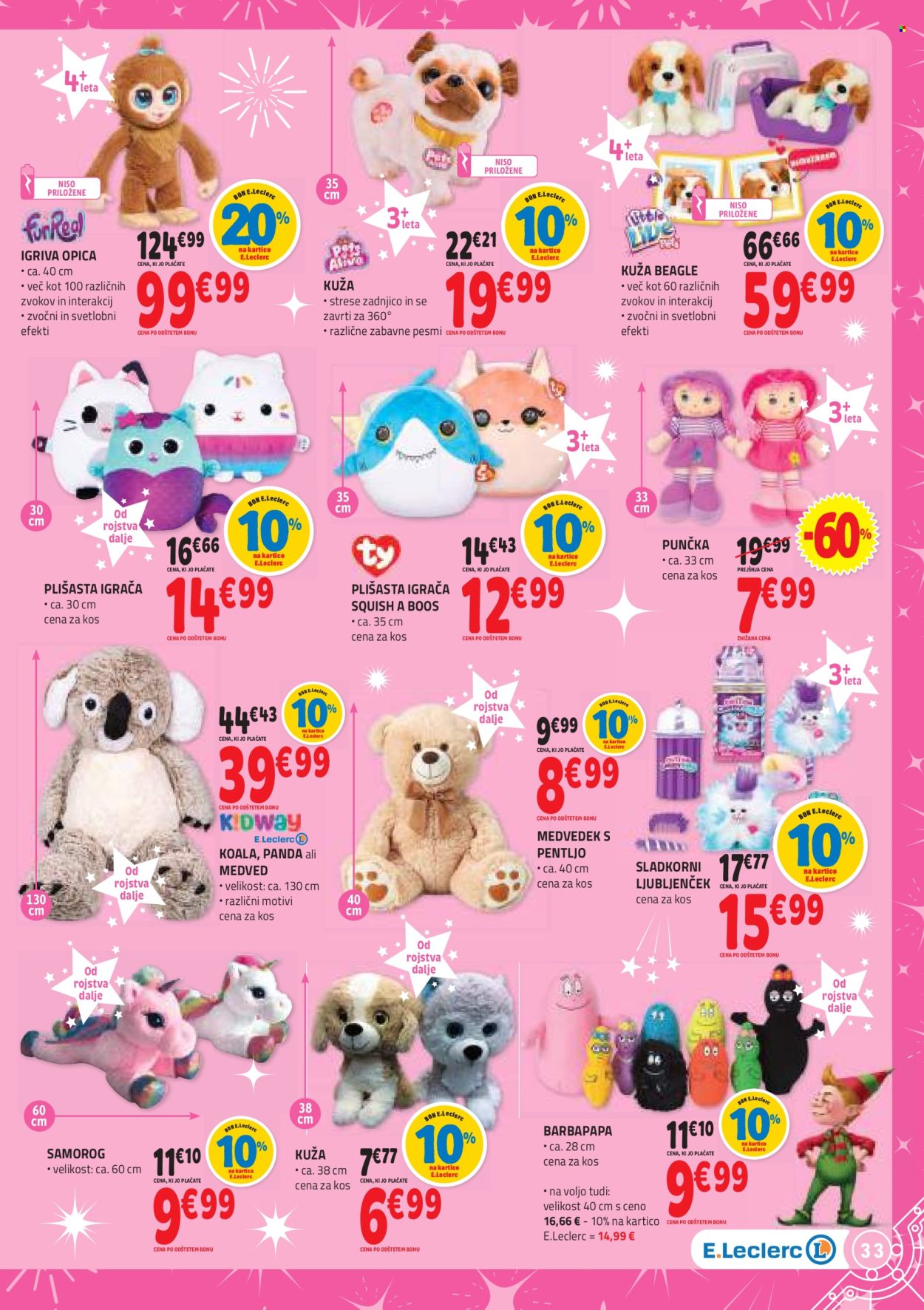 E.Leclerc katalog - 5.11.2024 - 5.12.2024. Stran 33