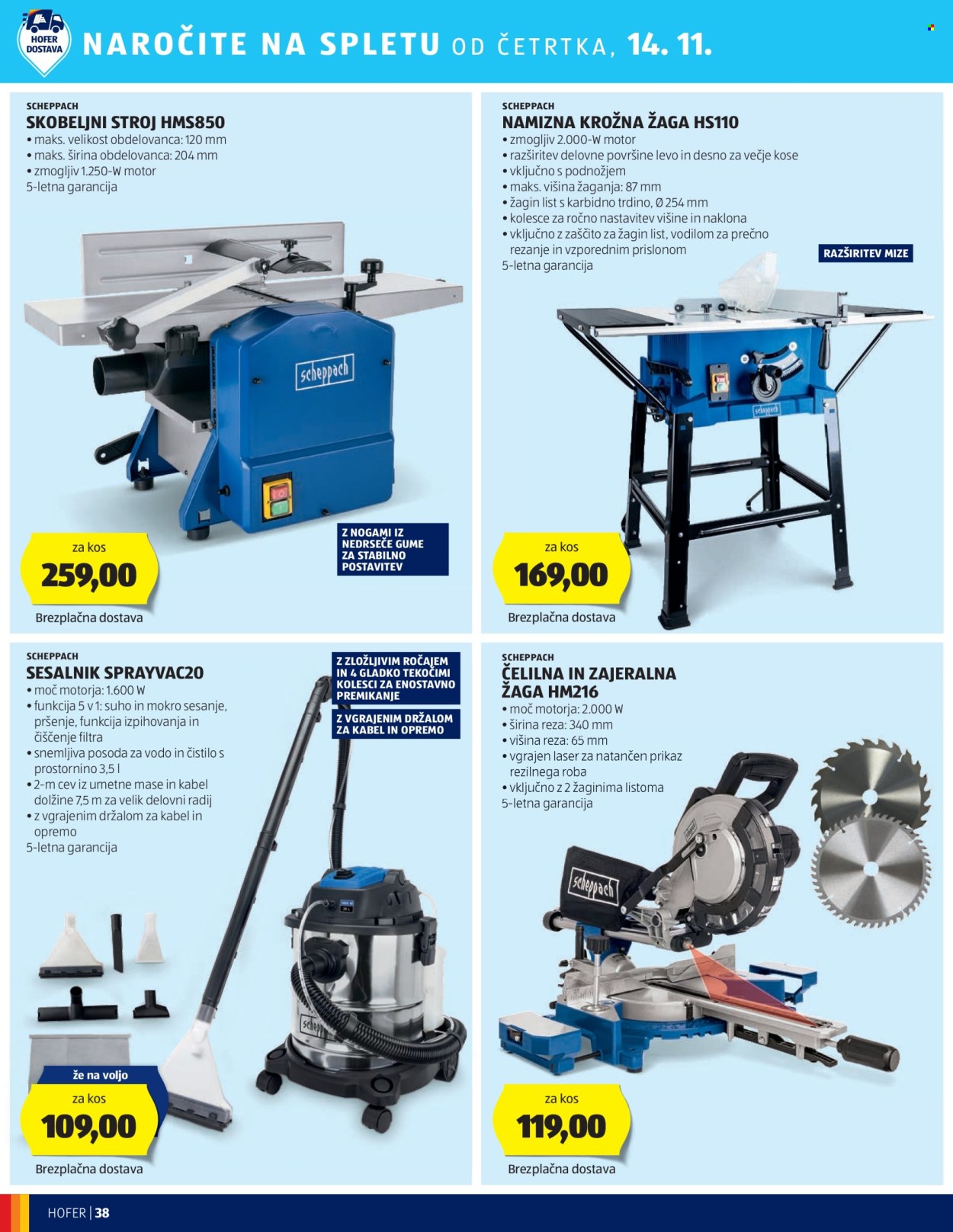 Hofer katalog - 7.11.2024 - 16.11.2024. Stran 38