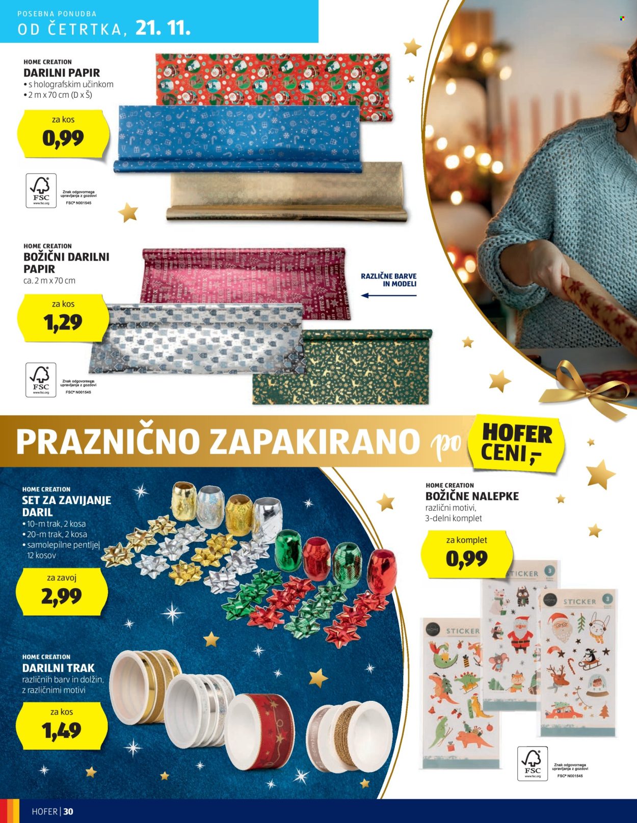 Hofer katalog - 14.11.2024 - 23.11.2024. Stran 30