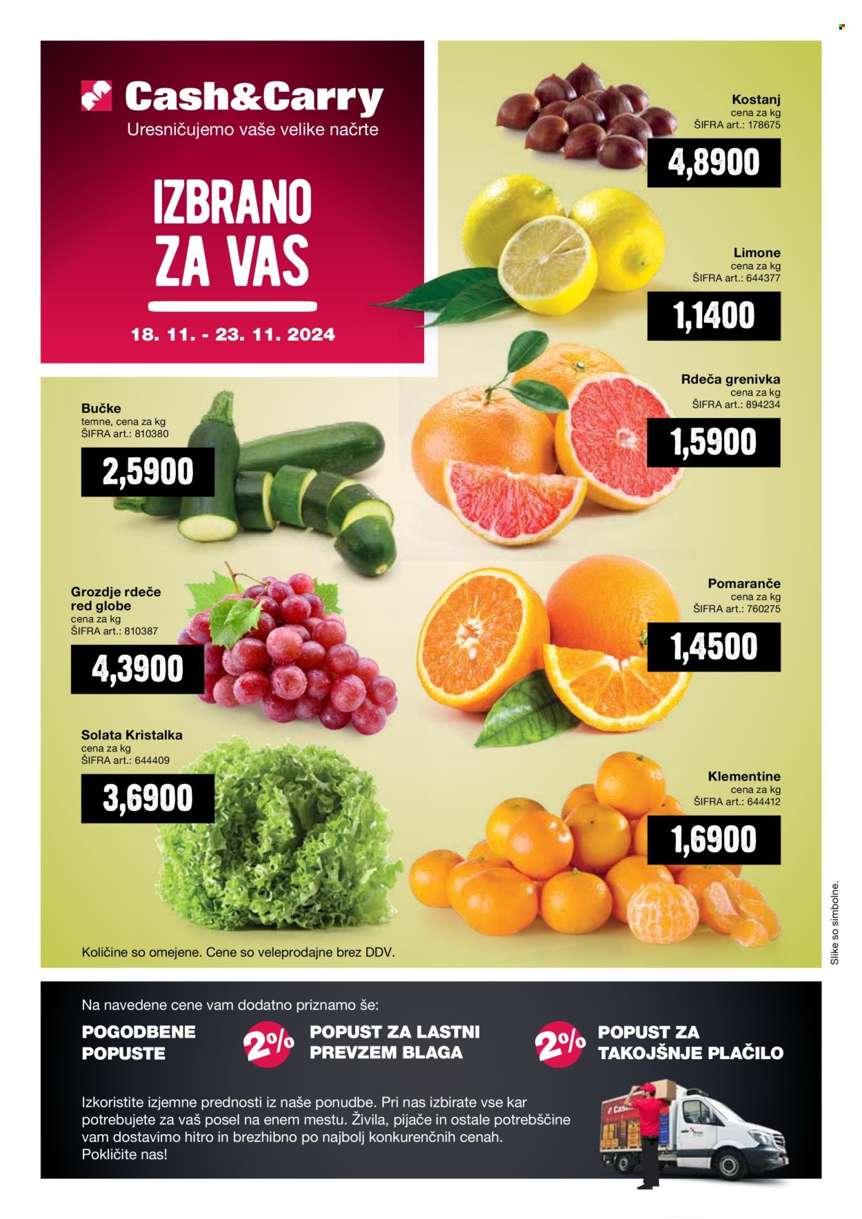Mercator Cash & Carry katalog - 18.11.2024 - 23.11.2024. Stran 1