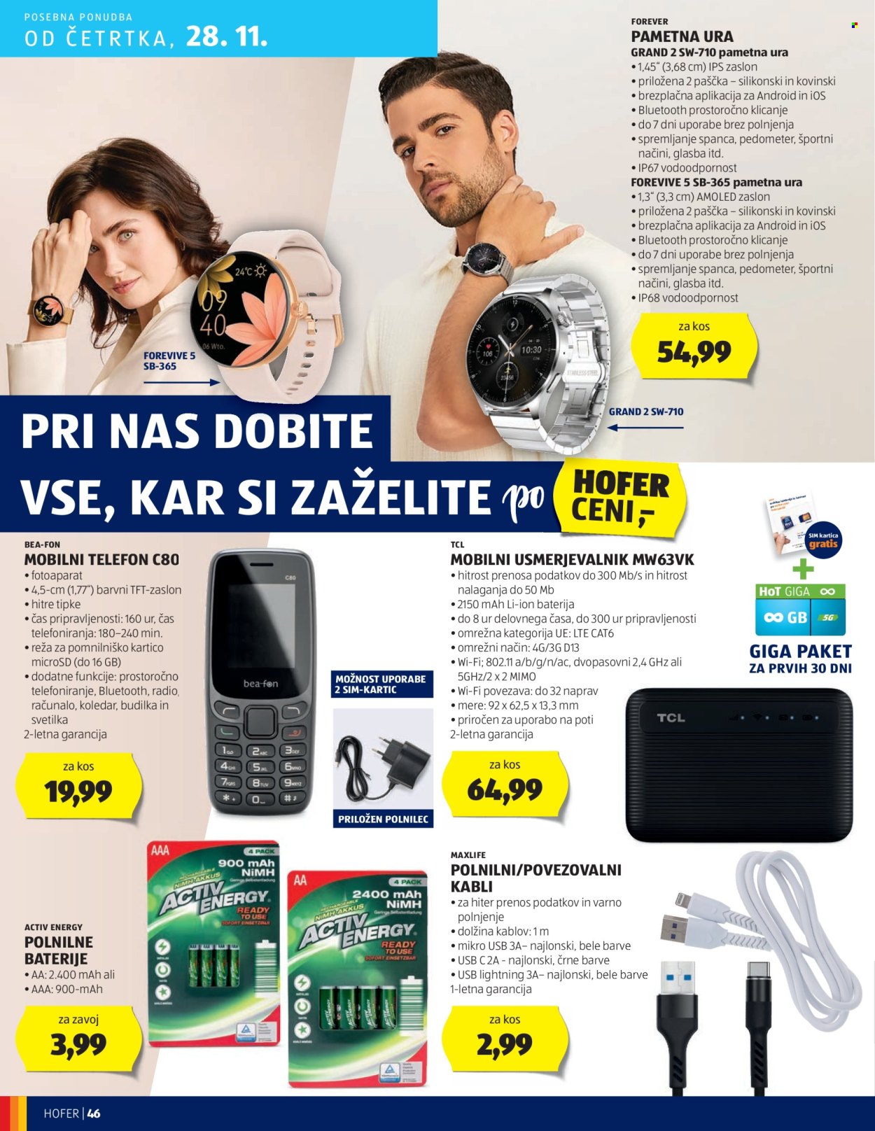 Hofer katalog - 21.11.2024 - 30.11.2024. Stran 46