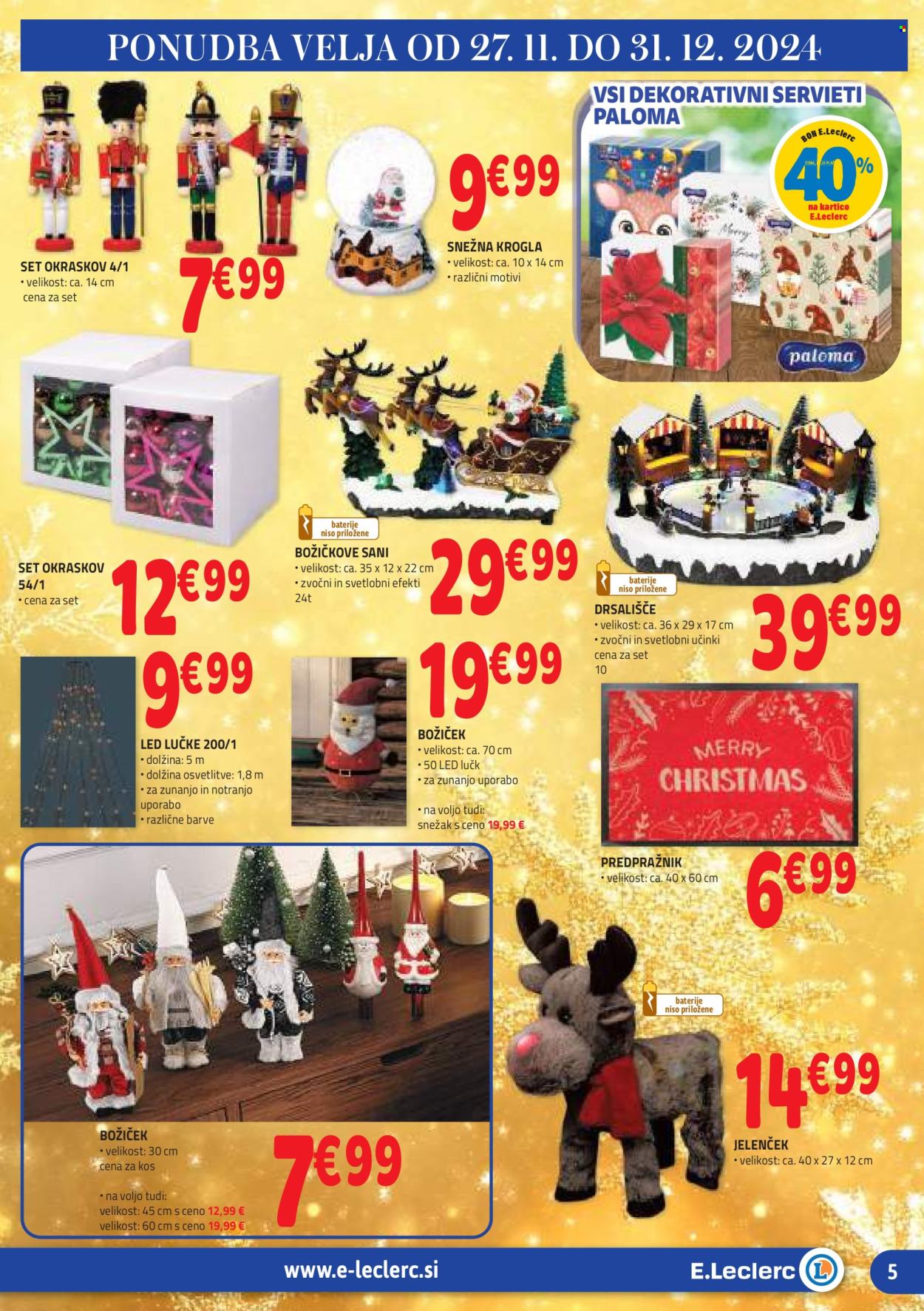 E.Leclerc katalog - 27.11.2024 - 7.12.2024. Stran 5