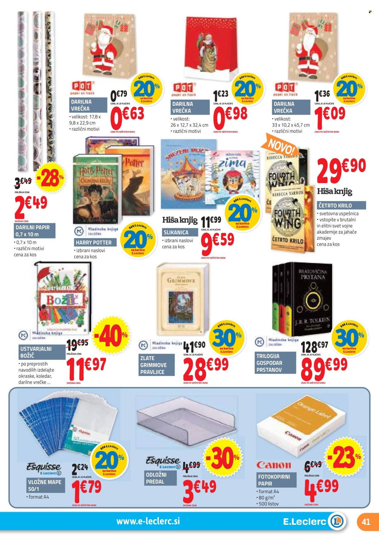 E.Leclerc katalog - 27.11.2024 - 7.12.2024. Stran 41