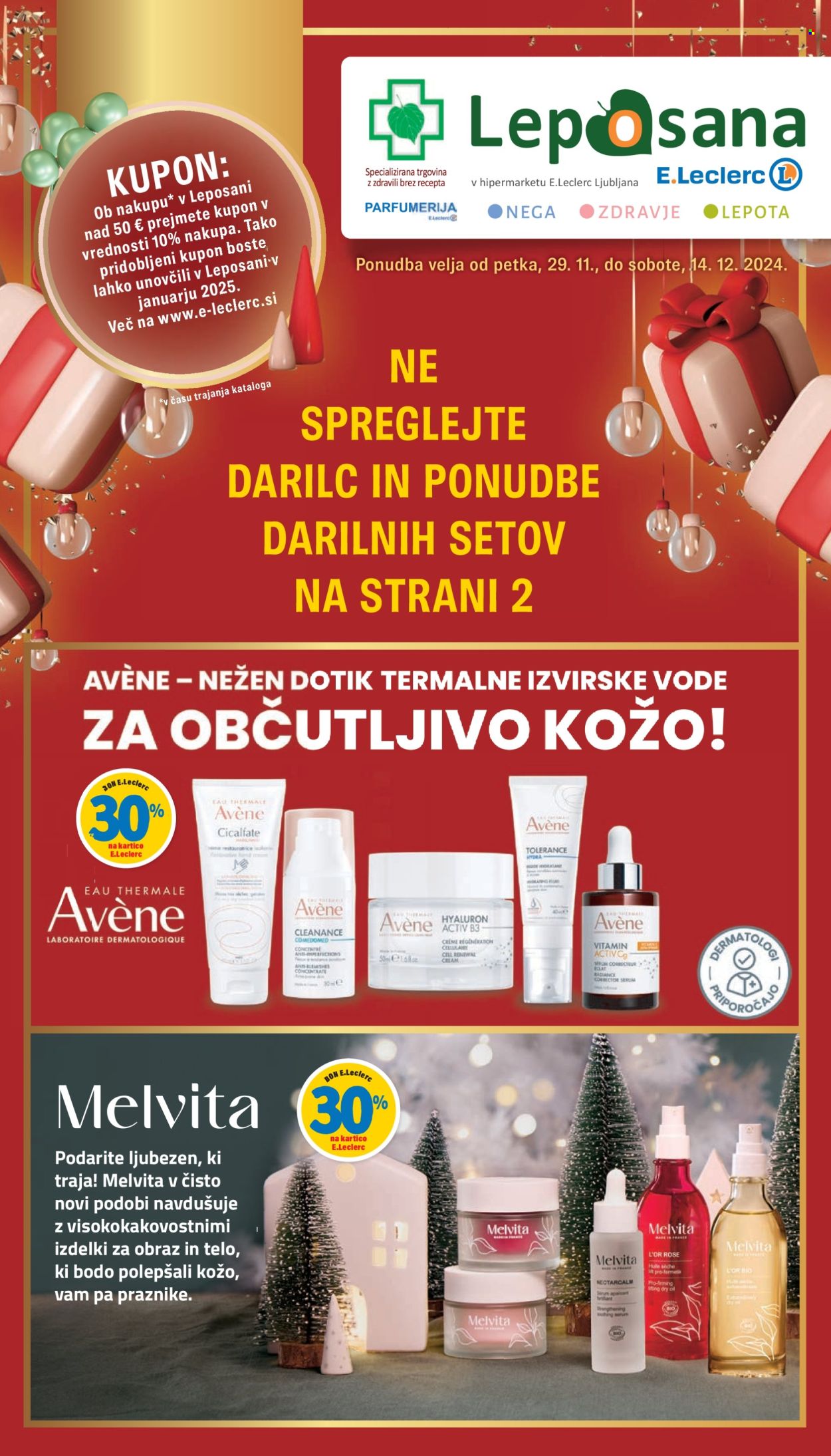 E.Leclerc katalog - 29.11.2024 - 14.12.2024. Stran 1