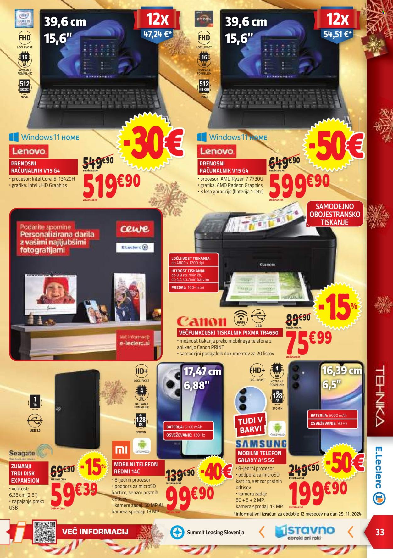 E.Leclerc katalog - 4.12.2024 - 14.12.2024. Stran 33