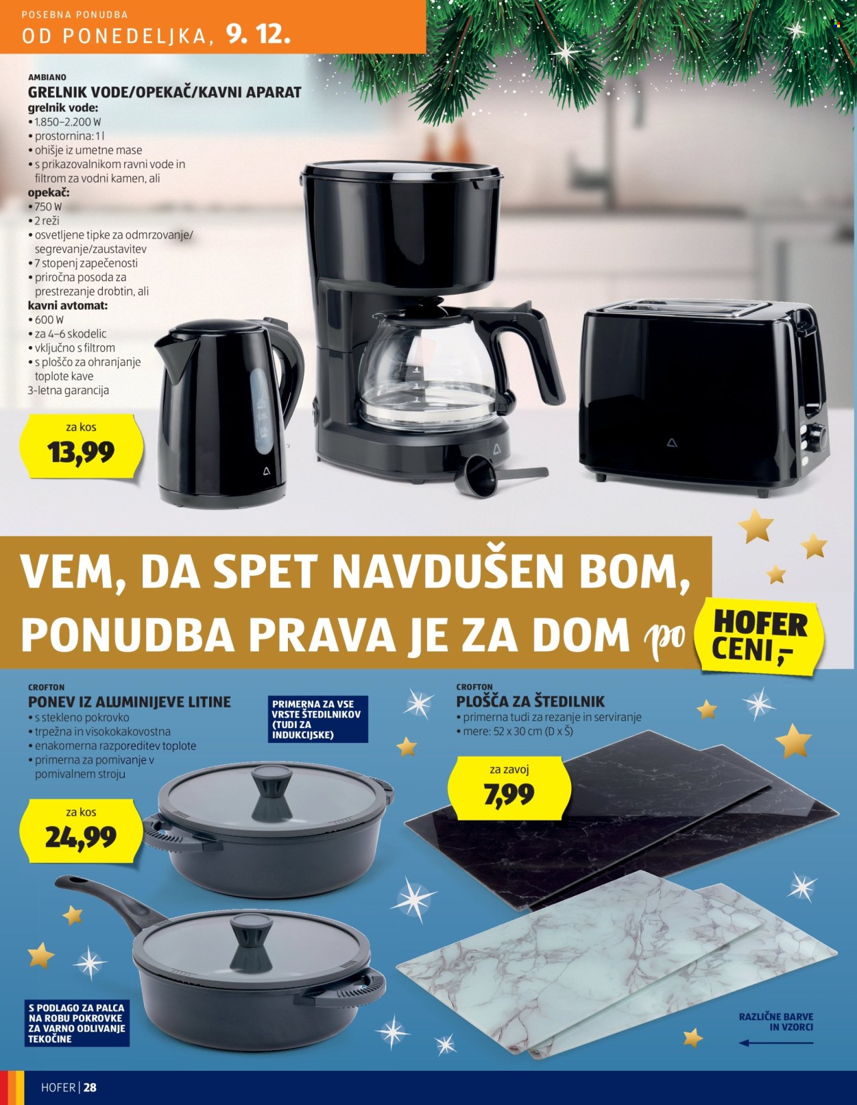 Hofer katalog - 5.12.2024 - 14.12.2024. Stran 28