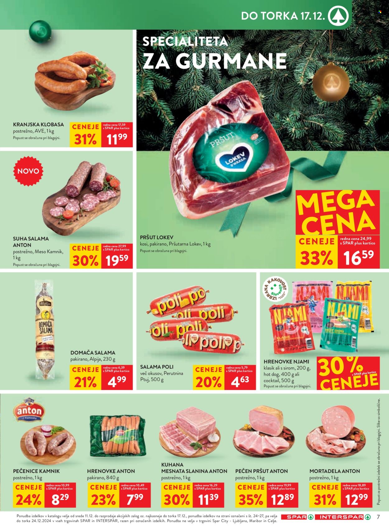 SPAR katalog - 11.12.2024 - 24.12.2024. Stran 7