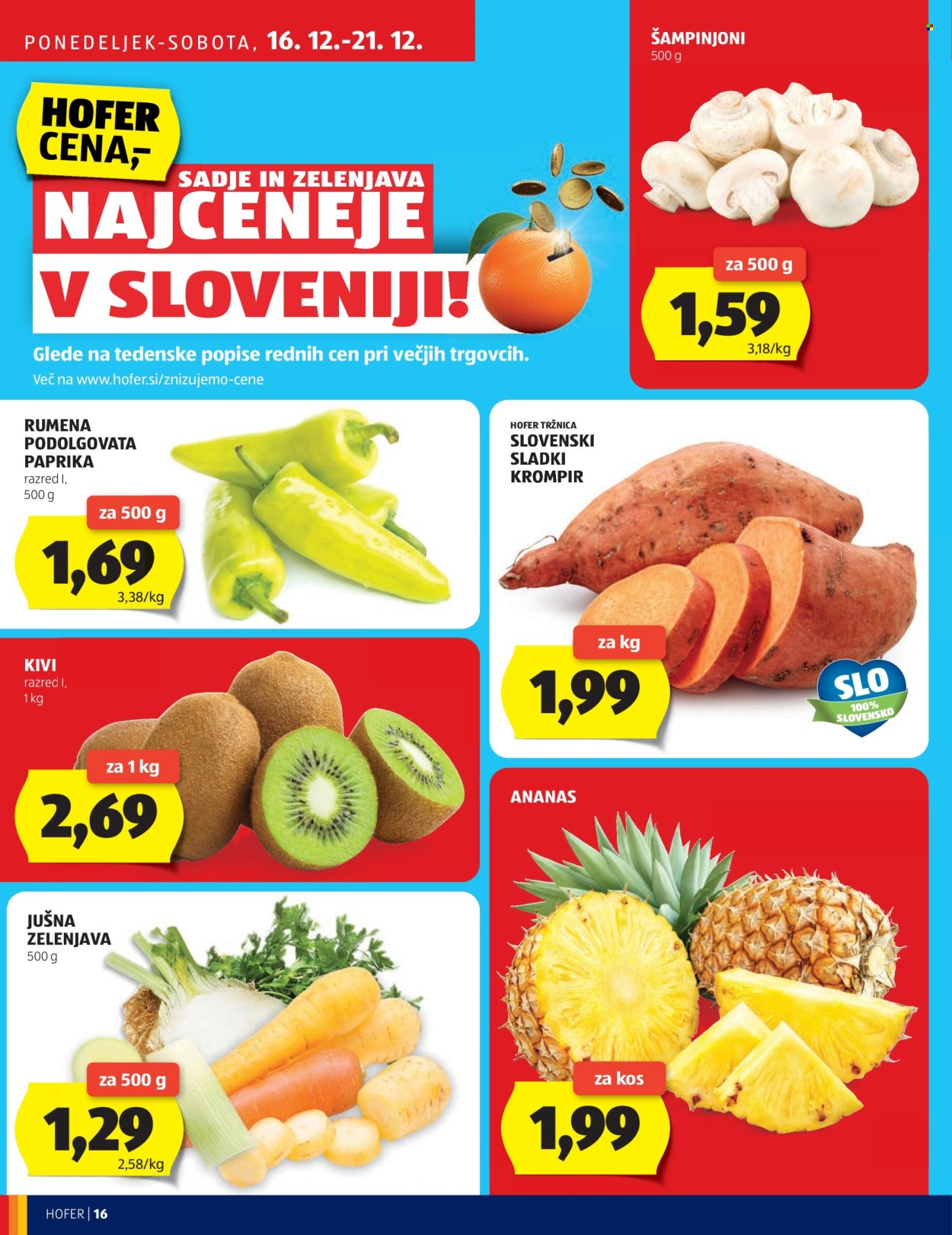 Hofer katalog - 12.12.2024 - 21.12.2024. Stran 16
