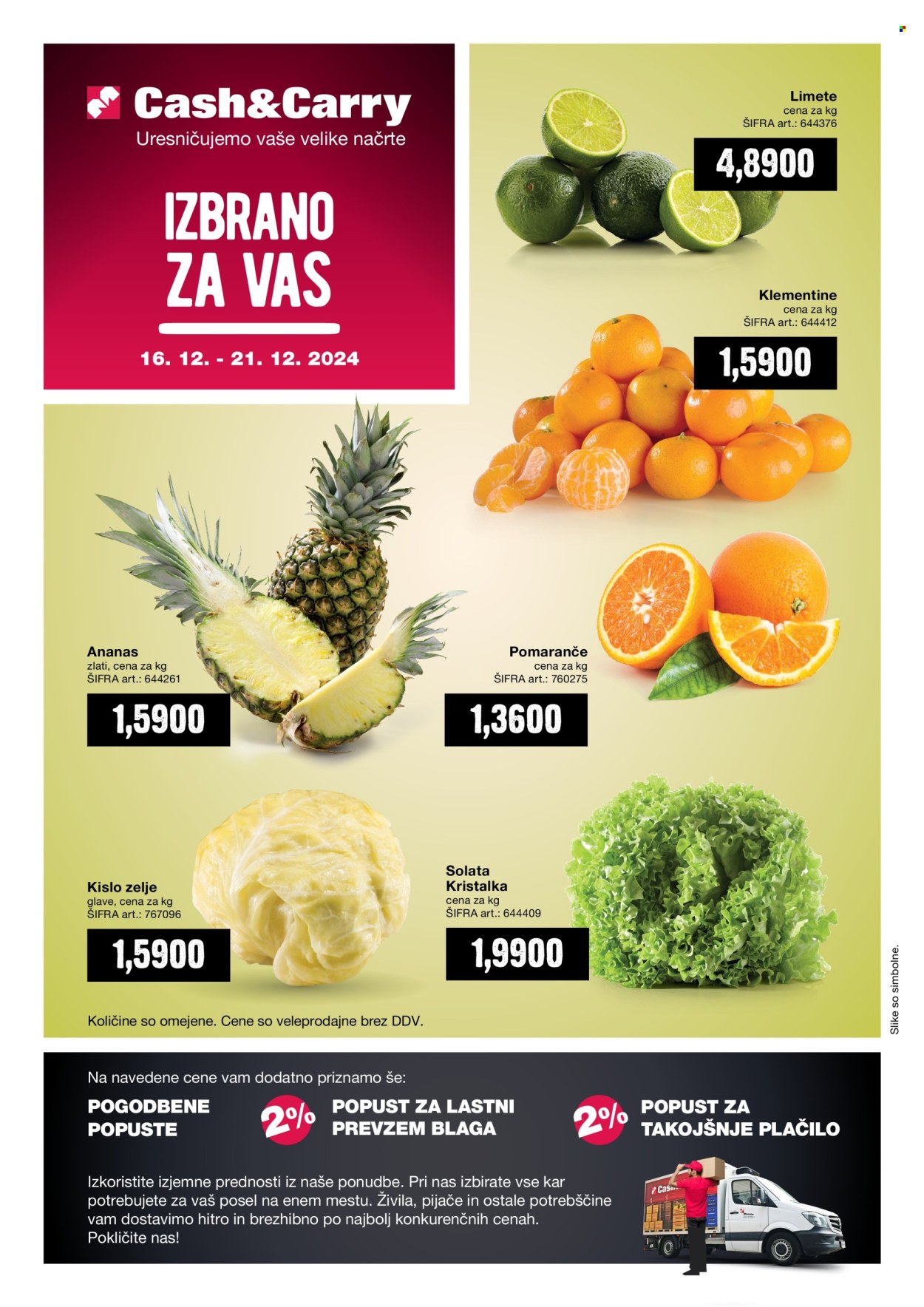 Mercator Cash & Carry katalog - 16.12.2024 - 21.12.2024. Stran 1