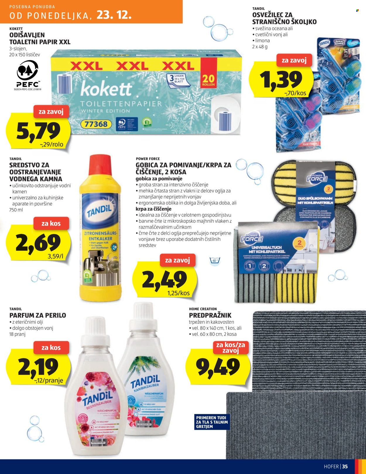 Hofer katalog - 19.12.2024 - 28.12.2024. Stran 35