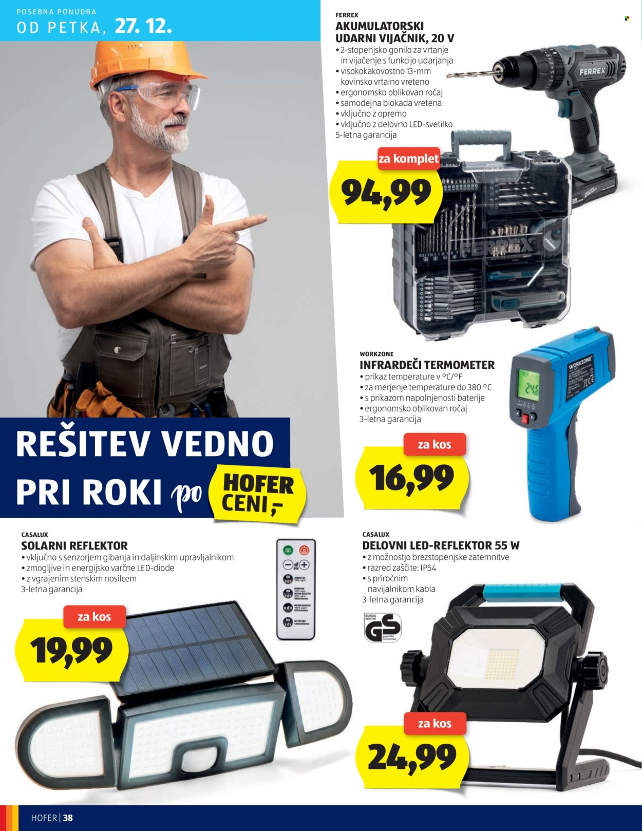 Hofer katalog - 19.12.2024 - 28.12.2024. Stran 38