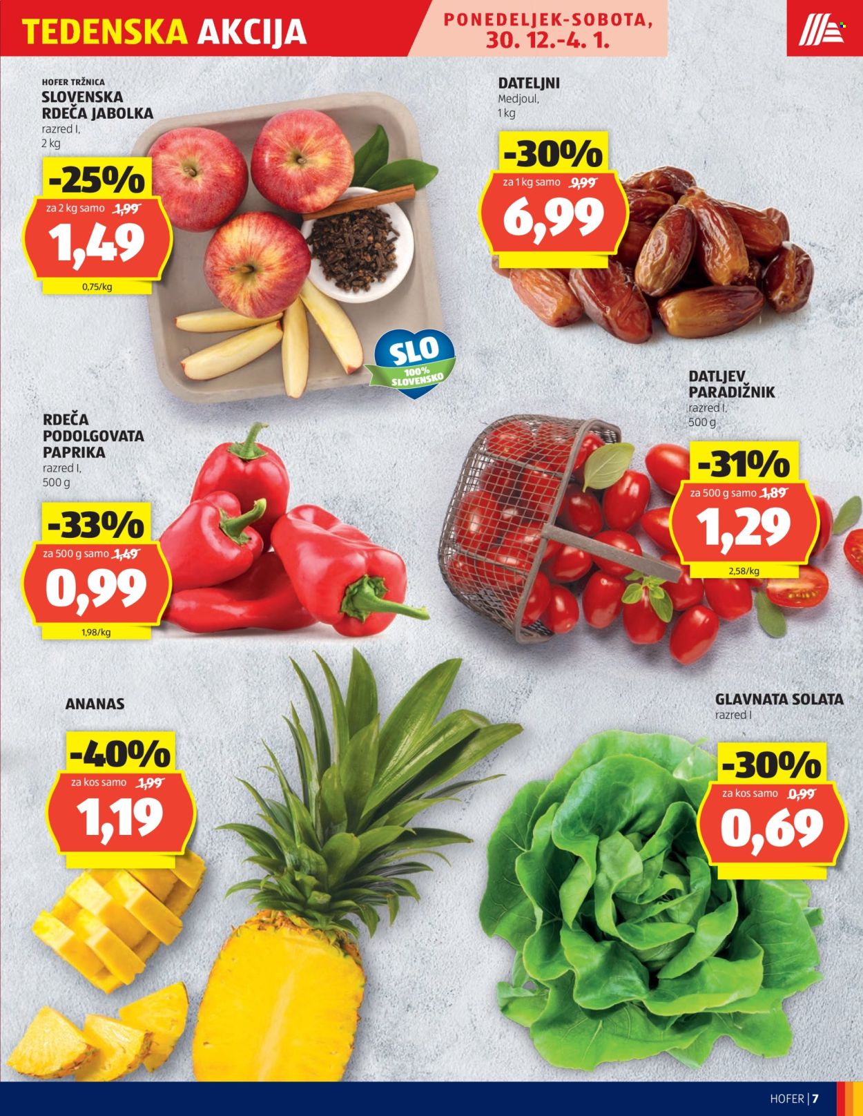 Hofer katalog - 27.12.2024 - 4.1.2025. Stran 7