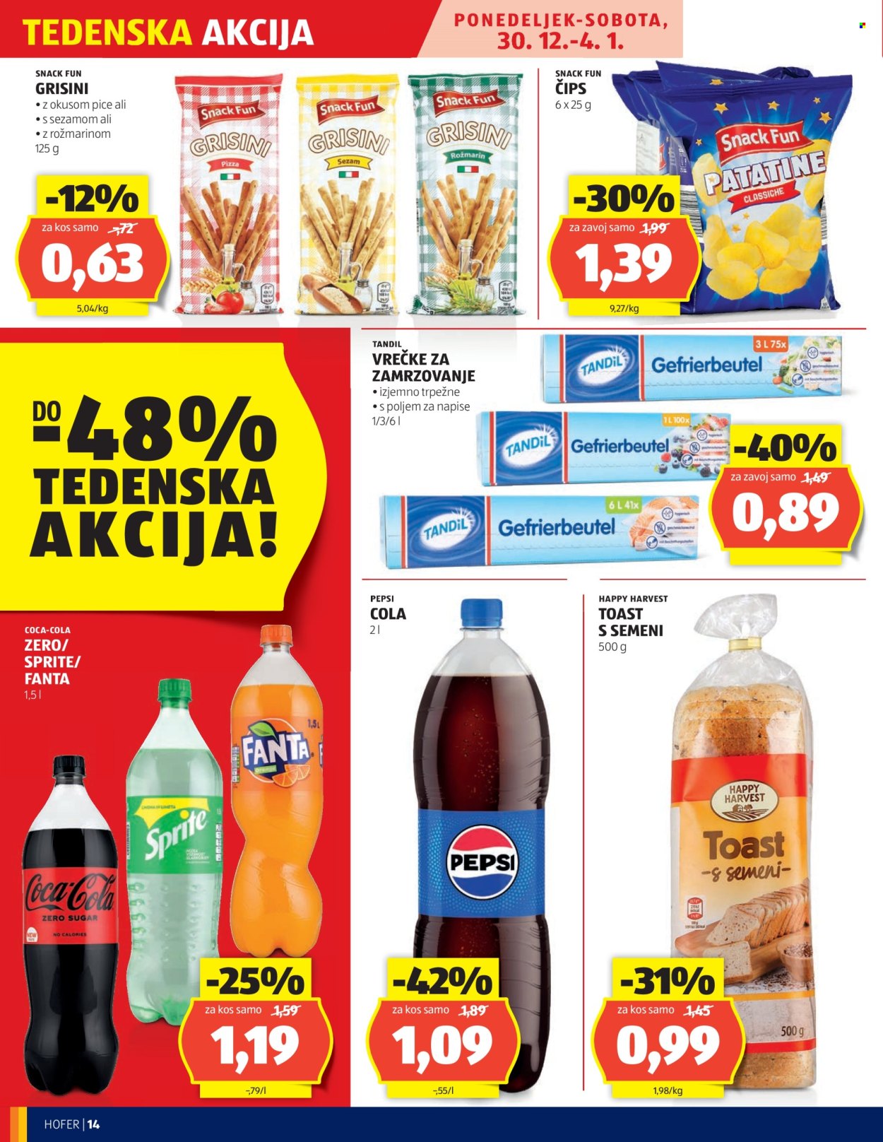 Hofer katalog - 27.12.2024 - 4.1.2025. Stran 14