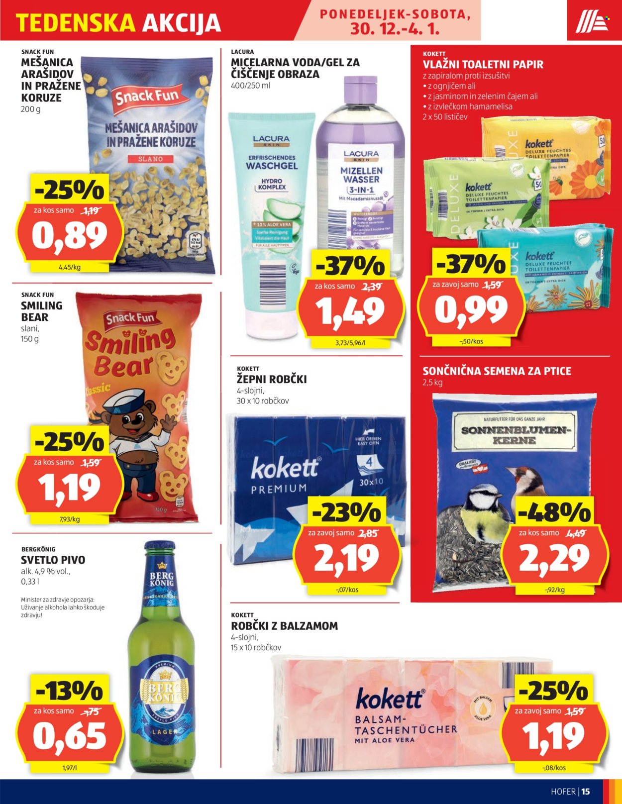 Hofer katalog - 27.12.2024 - 4.1.2025. Stran 15