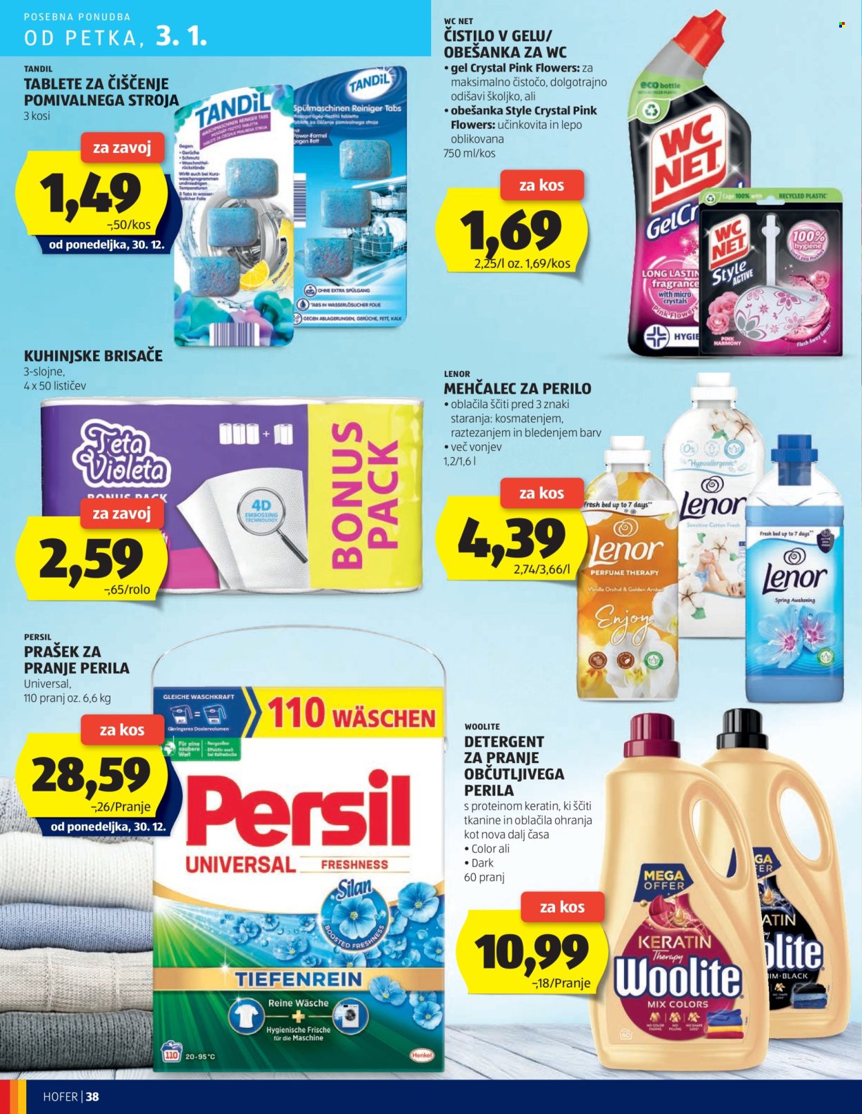 Hofer katalog - 27.12.2024 - 4.1.2025. Stran 38