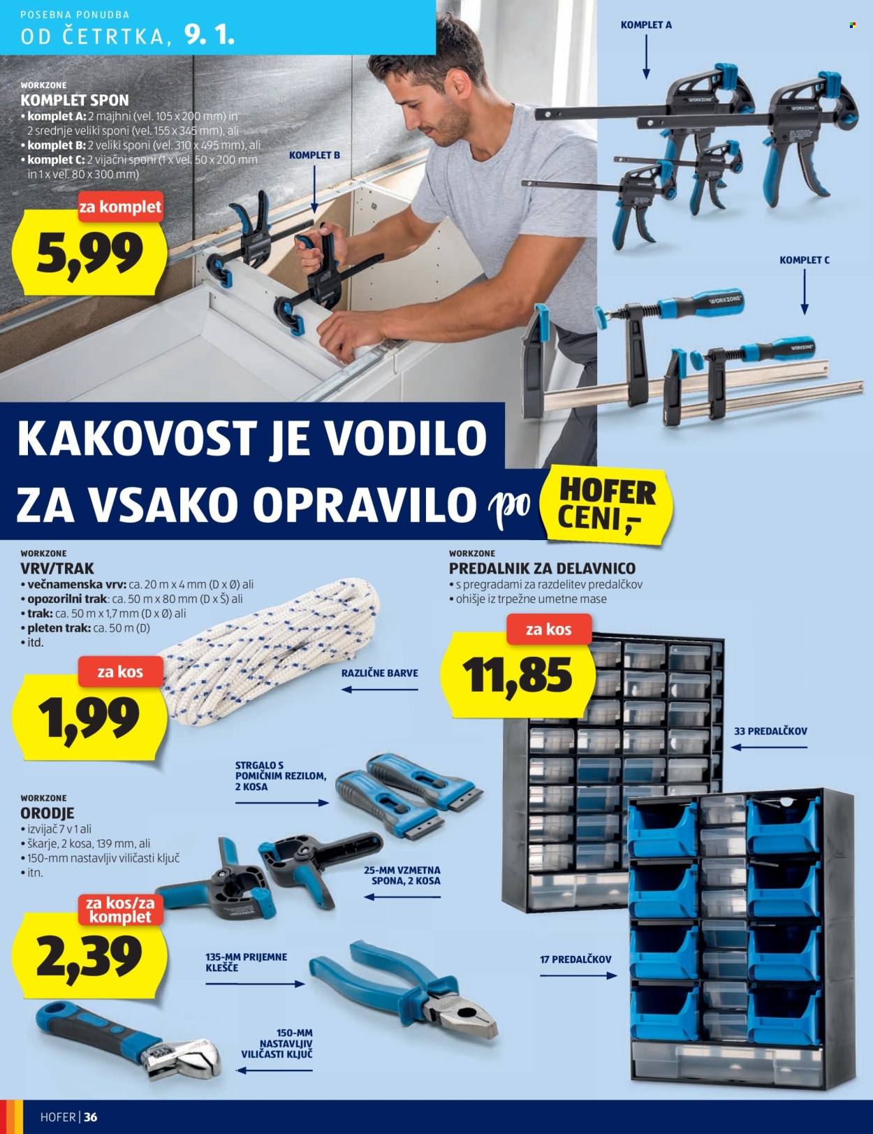 Hofer katalog - 3.1.2025 - 11.1.2025. Stran 36