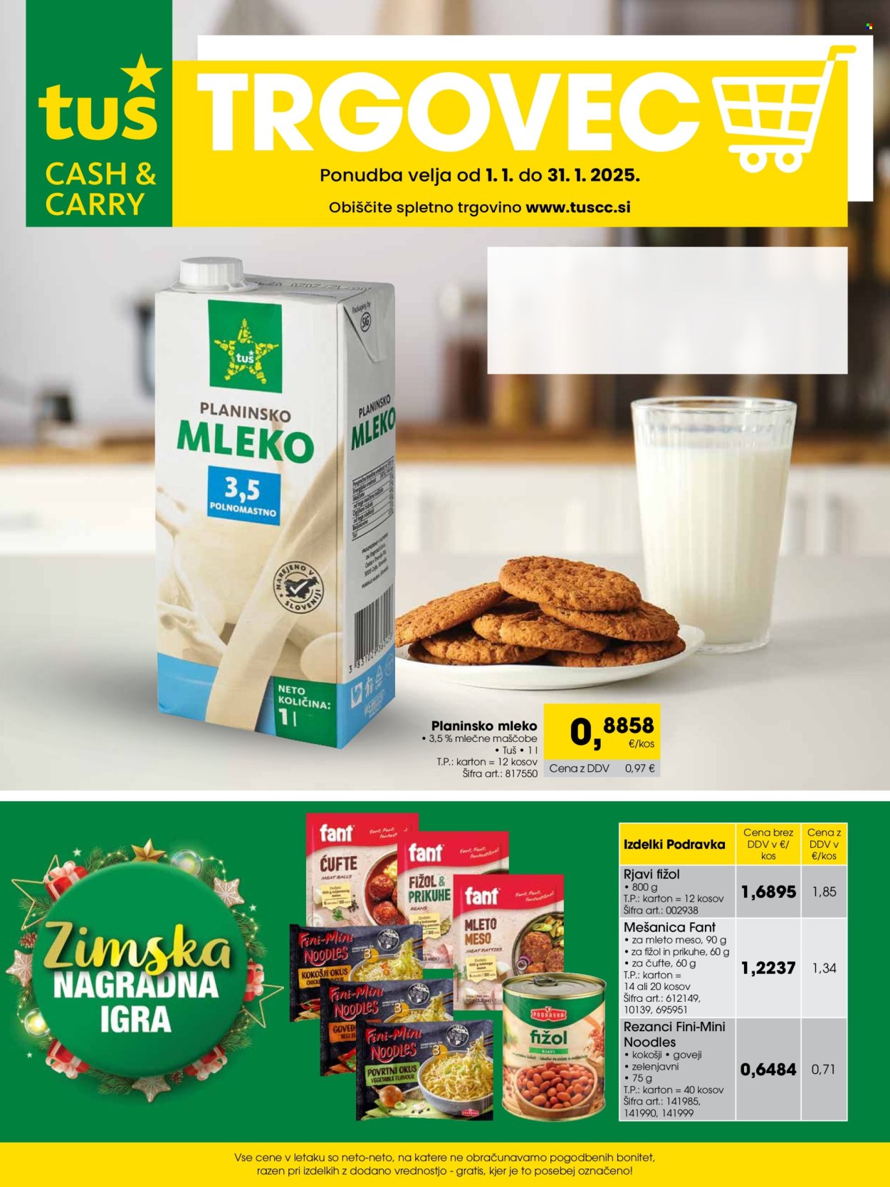Tuš Cash & Carry katalog - 1.1.2025 - 31.1.2025. Stran 1