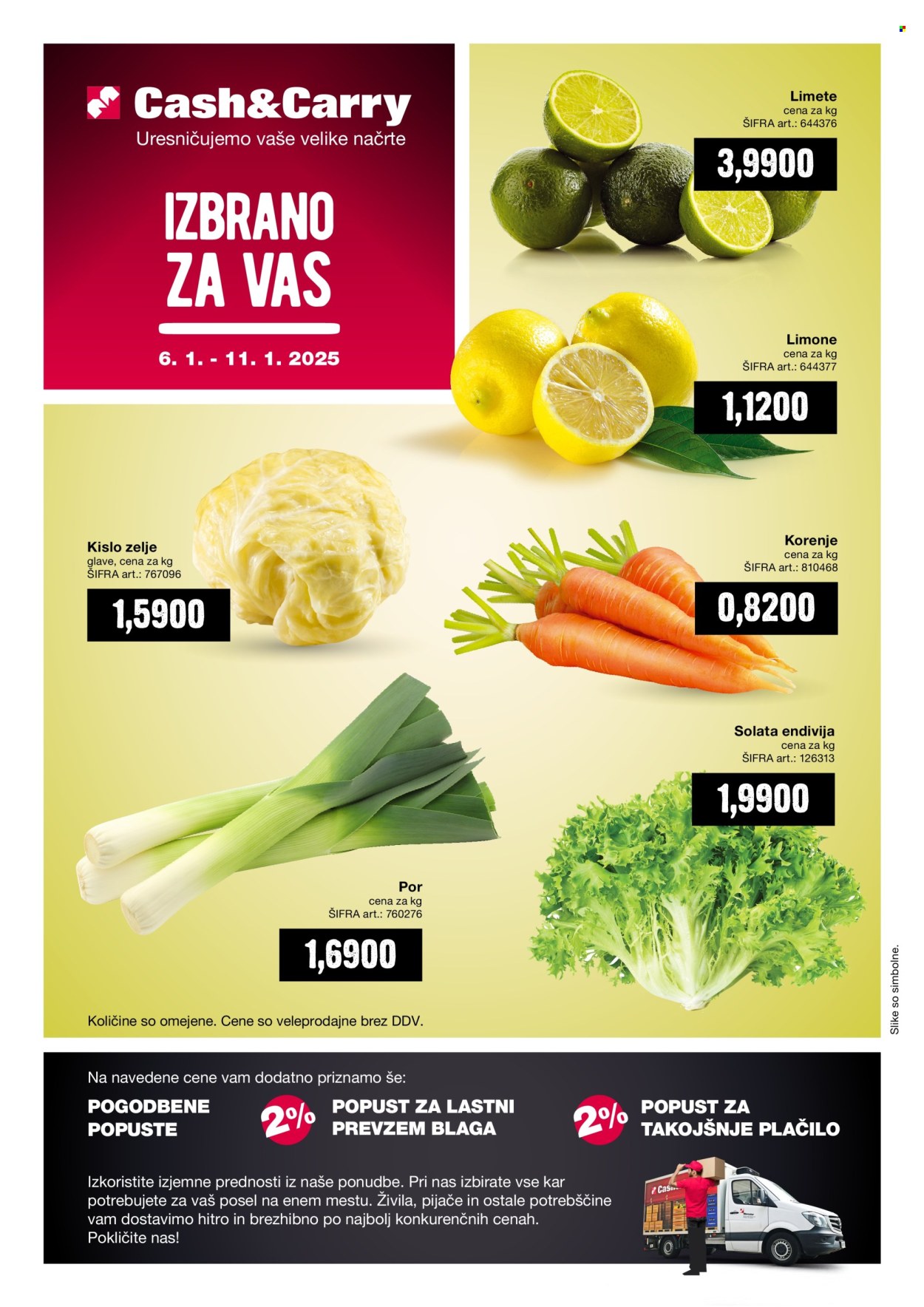 Mercator Cash & Carry katalog - 6.1.2025 - 11.1.2025. Stran 1
