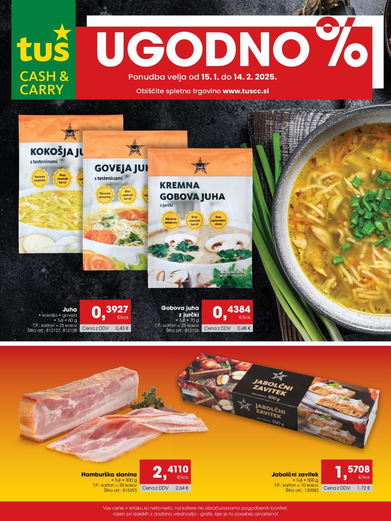Tuš Cash & Carry katalog - 15.1.2025 - 14.2.2025. Stran 1