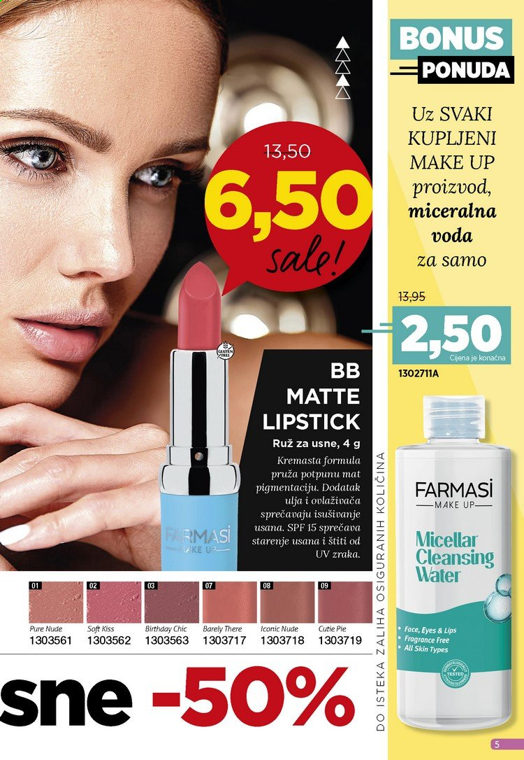 thumbnail - Farmasi katalog - 01.01.2021. - 31.01.2021. - Sniženi proizvodi - lipstick, makeup, ruž za usne. Stranica 5.