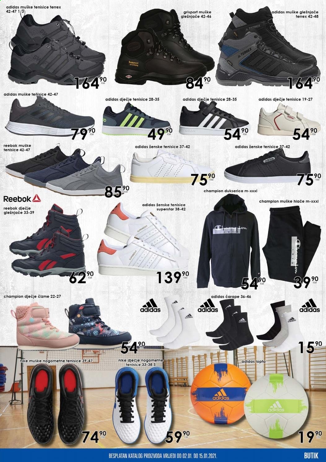 thumbnail - Prodex katalog - 02.01.2021. - 15.01.2021. - Sniženi proizvodi - Adidas, Nike, hlače, Reebok, čarape. Stranica 11.