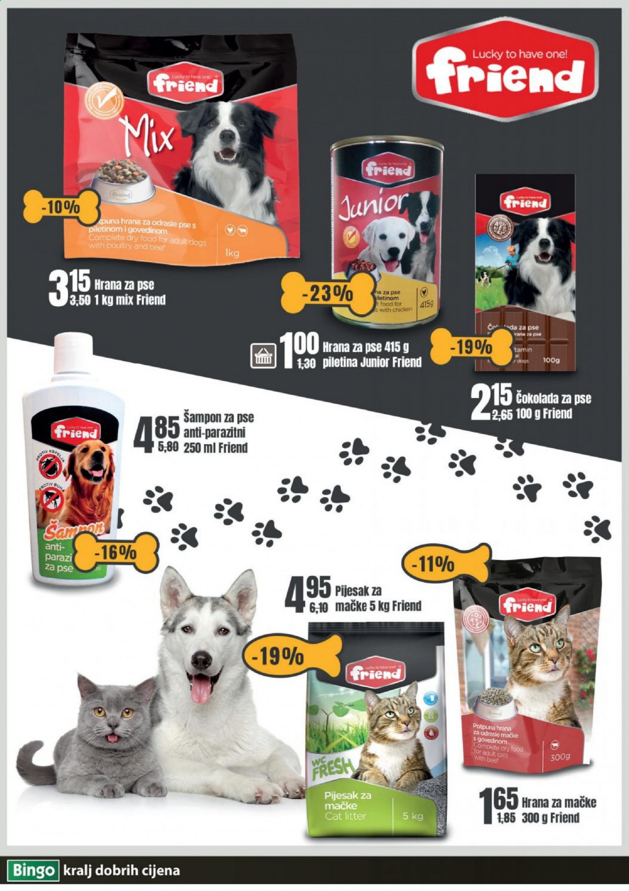 thumbnail - Bingo katalog - 20.02.2021. - 26.02.2021. - Sniženi proizvodi - čokolada, šampon, hrana za pse, hrana za mačke. Stranica 2.