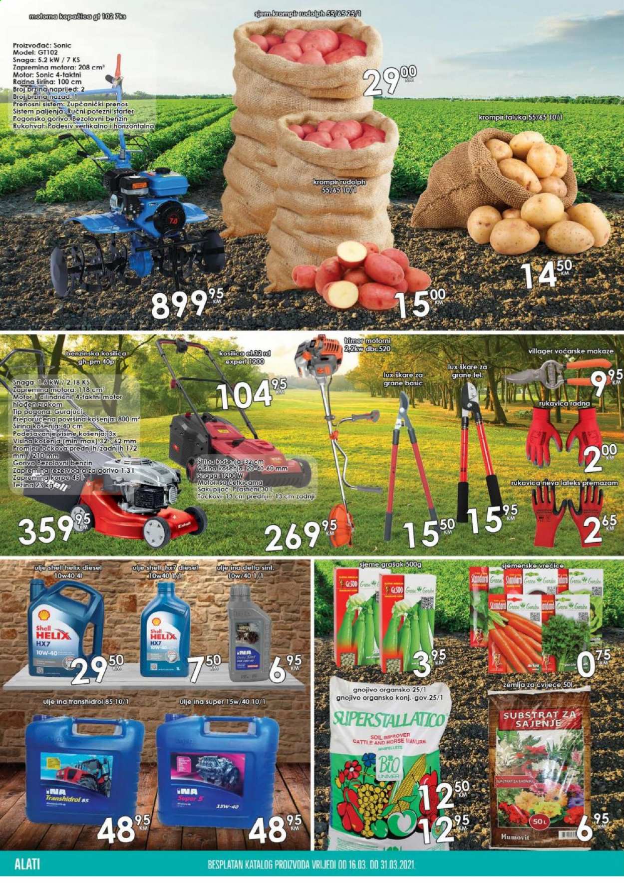 thumbnail - Prodex katalog - 16.03.2021. - 31.03.2021. - Sniženi proizvodi - krompir, ulje, škare, gnojivo. Stranica 20.