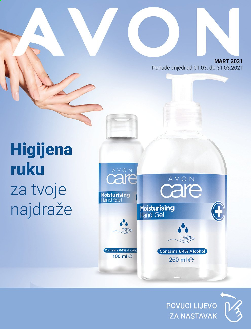 thumbnail - Avon katalog - 01.03.2021. - 31.03.2021. - Sniženi proizvodi - gel za dezinfekciju ruku. Stranica 1.