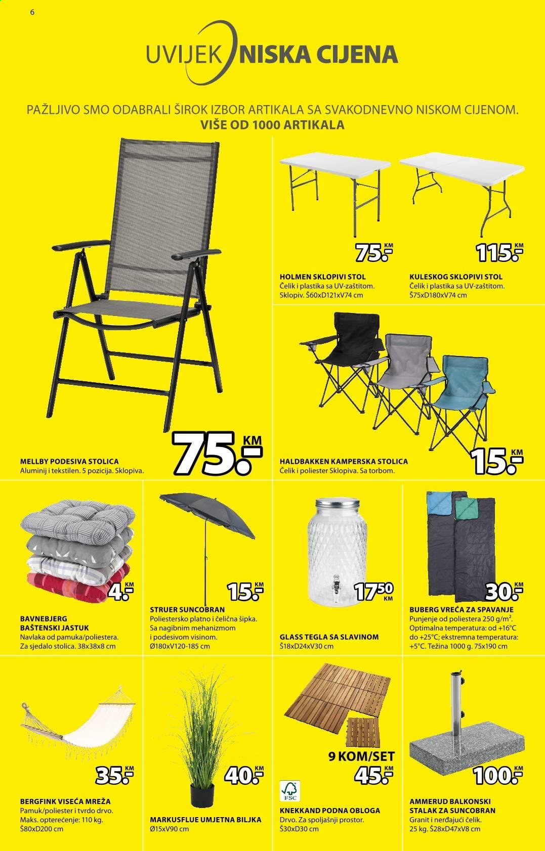 thumbnail - JYSK katalog - 01.04.2021. - 14.04.2021. - Sniženi proizvodi - jastuk, stol, stolica, viseća ležaljka. Stranica 6.