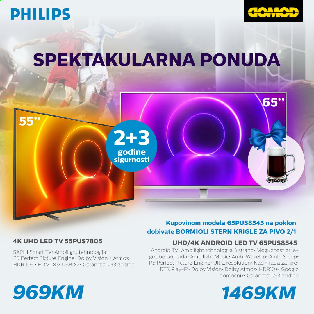 thumbnail - Domod katalog - Sniženi proizvodi - Philips, Android TV, LED TV, smart tv, televizor, uhd. Stranica 1.