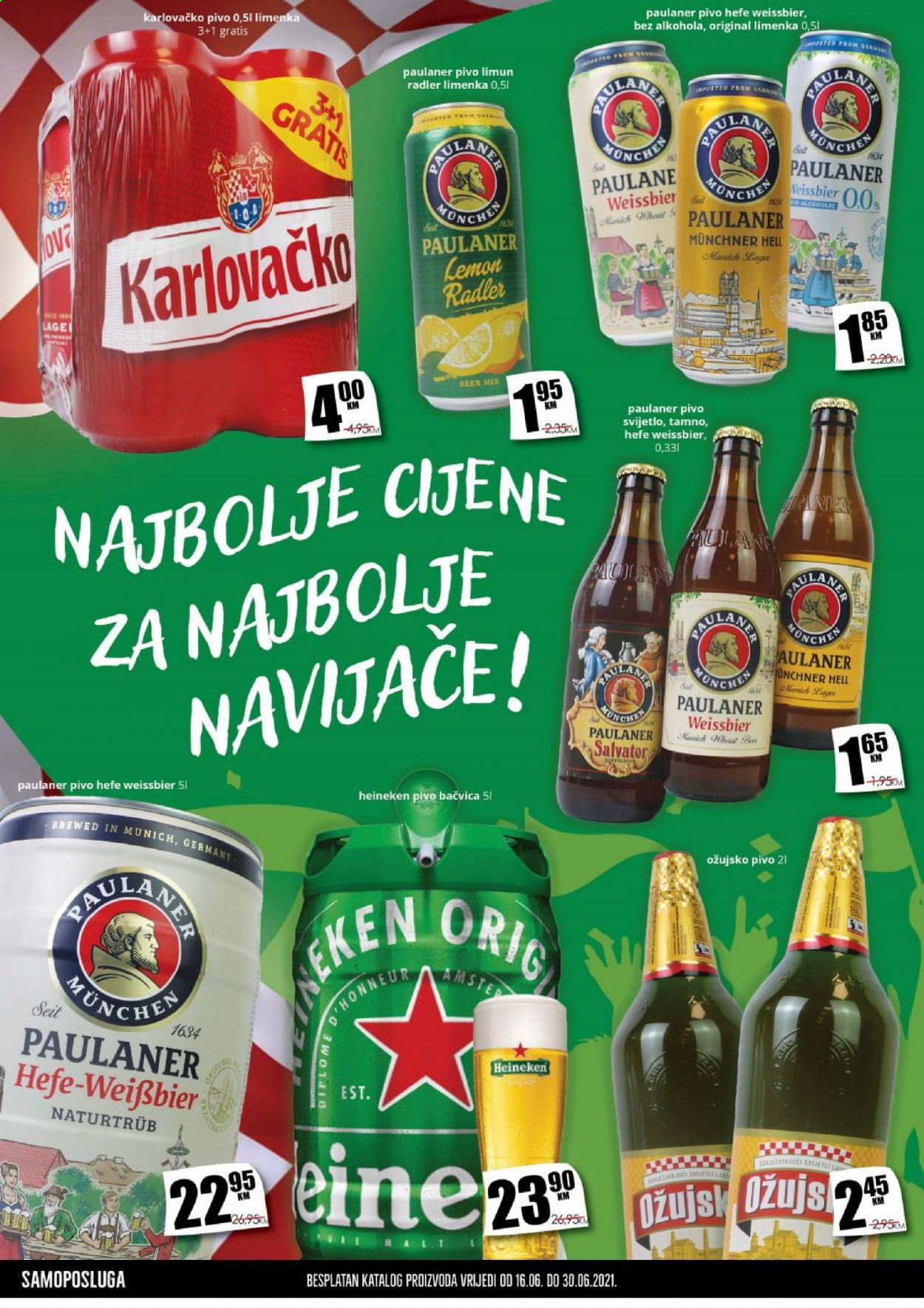 thumbnail - Prodex katalog - 16.06.2021. - 30.06.2021. - Sniženi proizvodi - pivo Heineken, Ožujsko, pivo. Stranica 6.