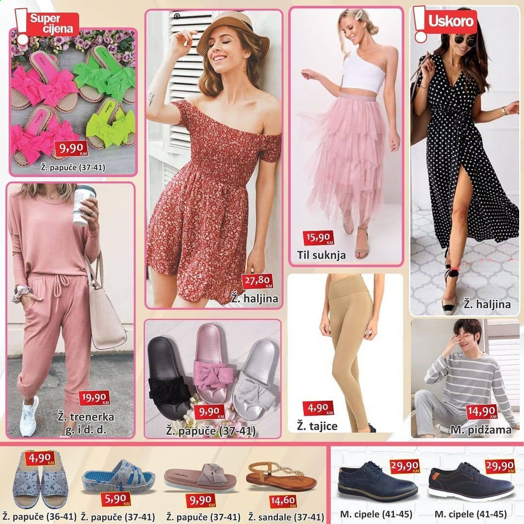 thumbnail - Izbor trgovine katalog - 11.07.2021. - 16.07.2021. - Sniženi proizvodi - haljina, suknja, cipele, papuče, sandale. Stranica 4.