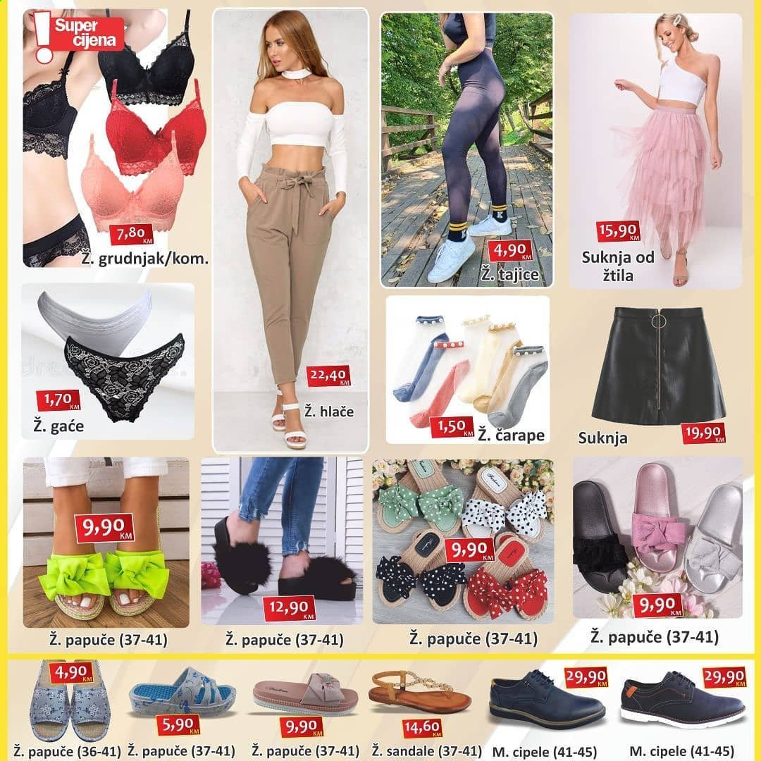 thumbnail - Izbor trgovine katalog - Sniženi proizvodi - hlače, suknja, cipele, papuče, sandale. Stranica 4.