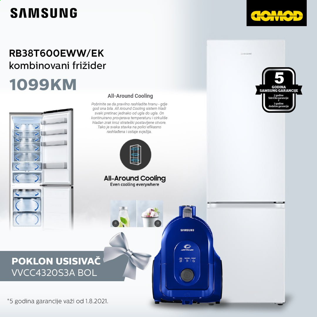 thumbnail - Domod katalog - Sniženi proizvodi - usisivač, Samsung, frižider, kombinovani frižider. Stranica 1.