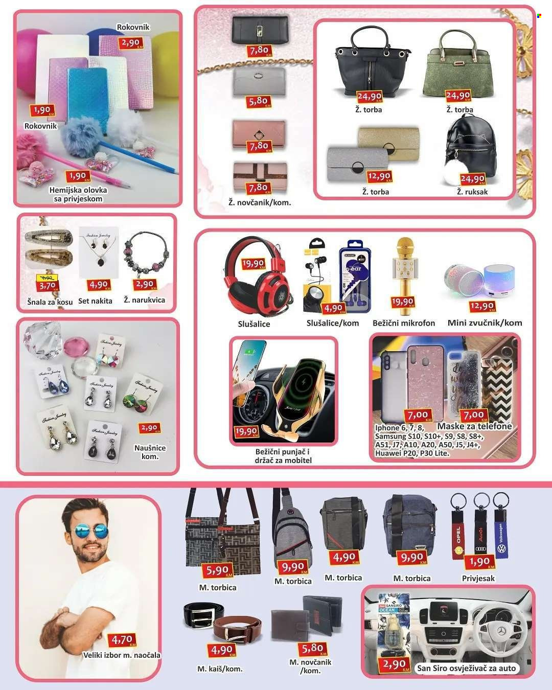 thumbnail - Izbor trgovine katalog - Sniženi proizvodi - torbica, torba, Huawei, Samsung, novčanik, narukvica, san. Stranica 4.