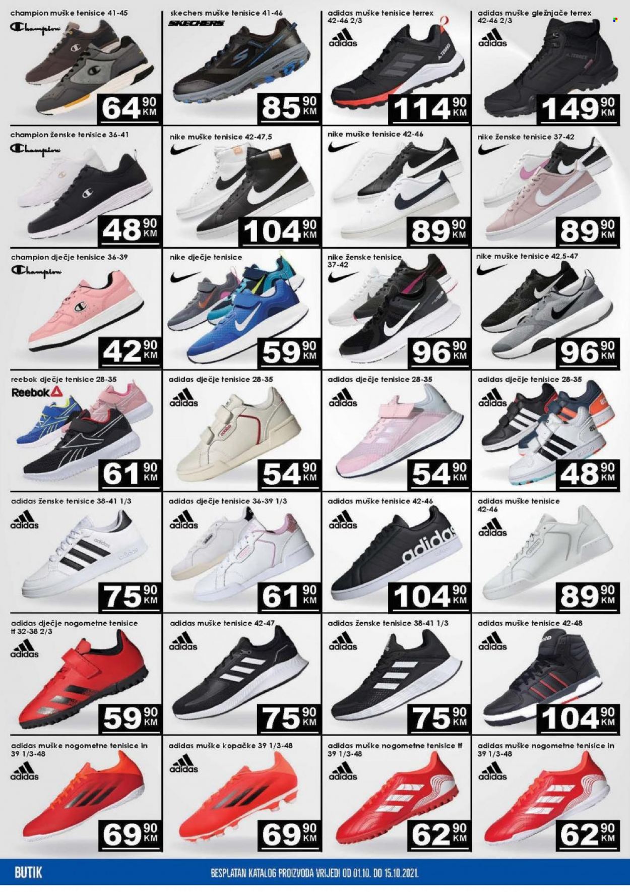 thumbnail - Prodex katalog - 01.10.2021. - 15.10.2021. - Sniženi proizvodi - Adidas, Nike, Reebok. Stranica 12.