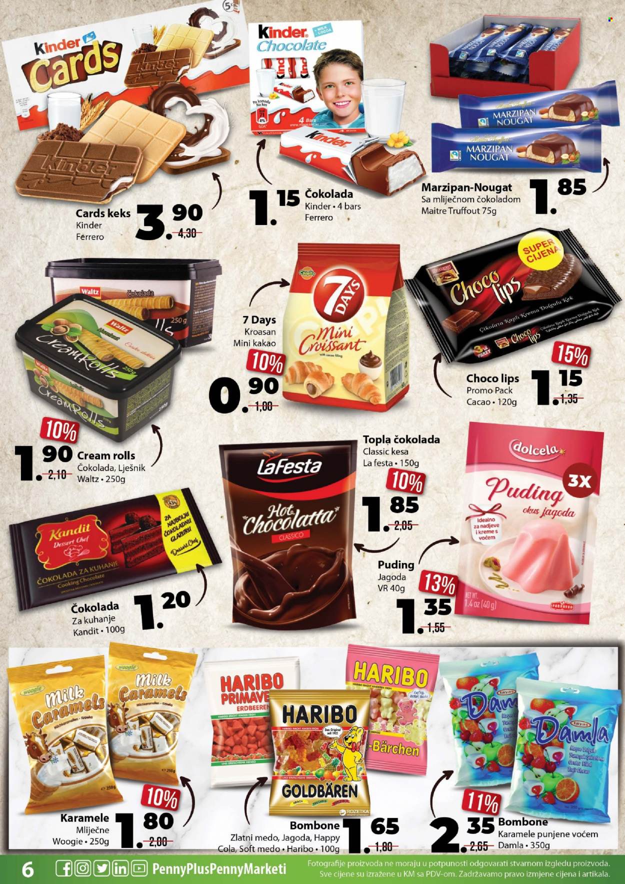 thumbnail - PENNY plus katalog - 14.10.2021. - 07.11.2021. - Sniženi proizvodi - kroasan, bombone, čokolada, Ferrero Rocher, Haribo, keks. Stranica 6.